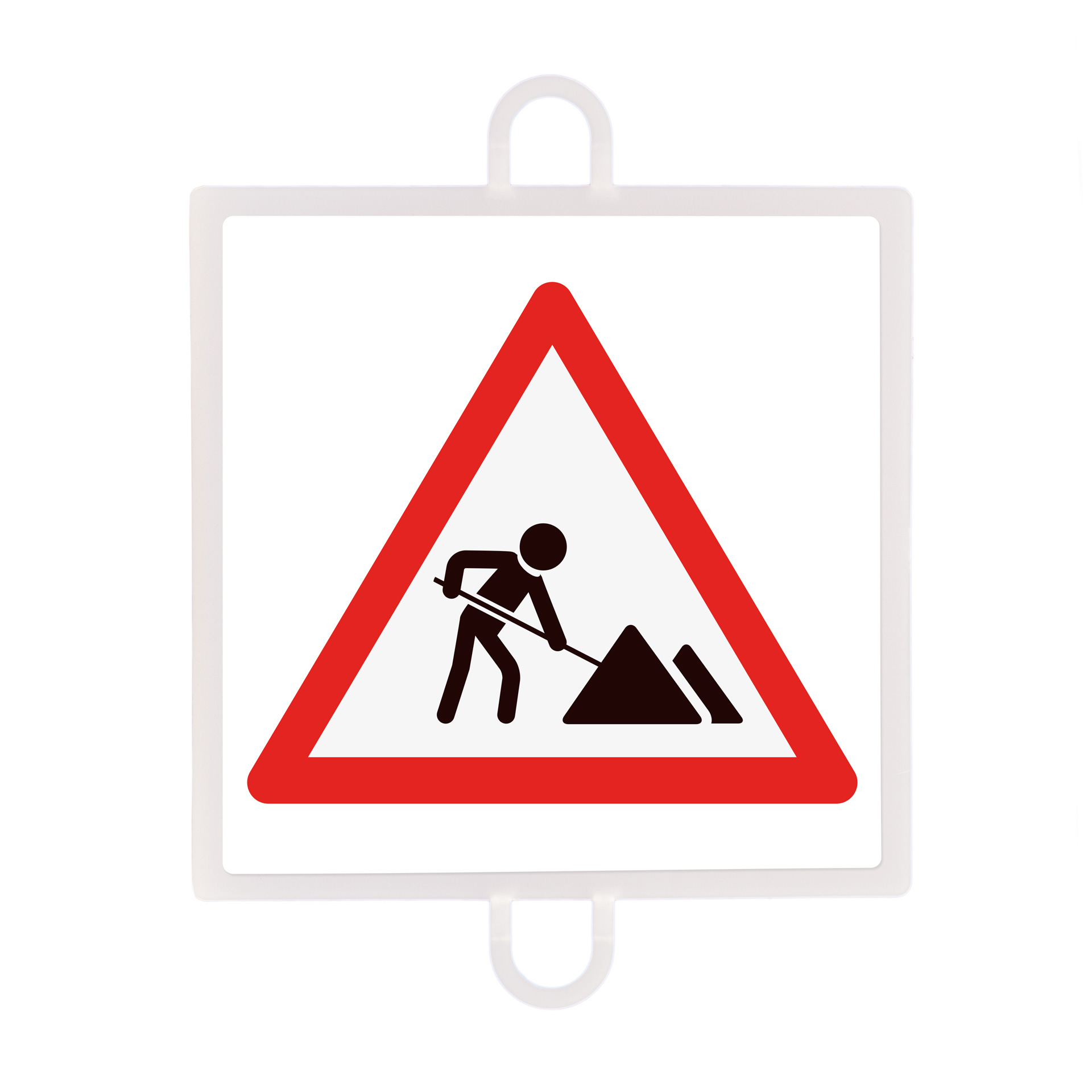 Panel de señalizacion trafico de peligro nº 7 obras - Imagen 2