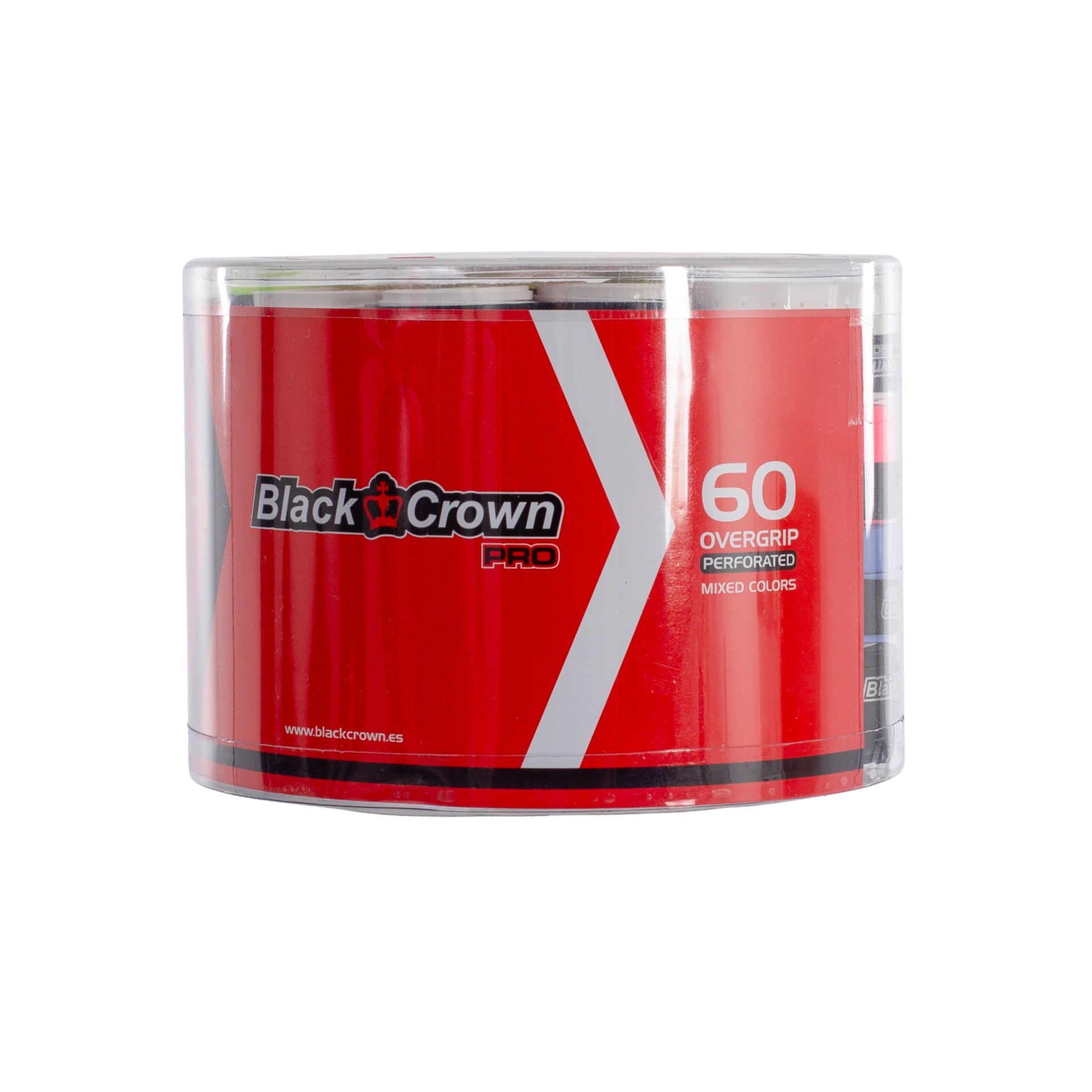 Tarro 60 overgrips black crown perforados multicolor - Imagen 3