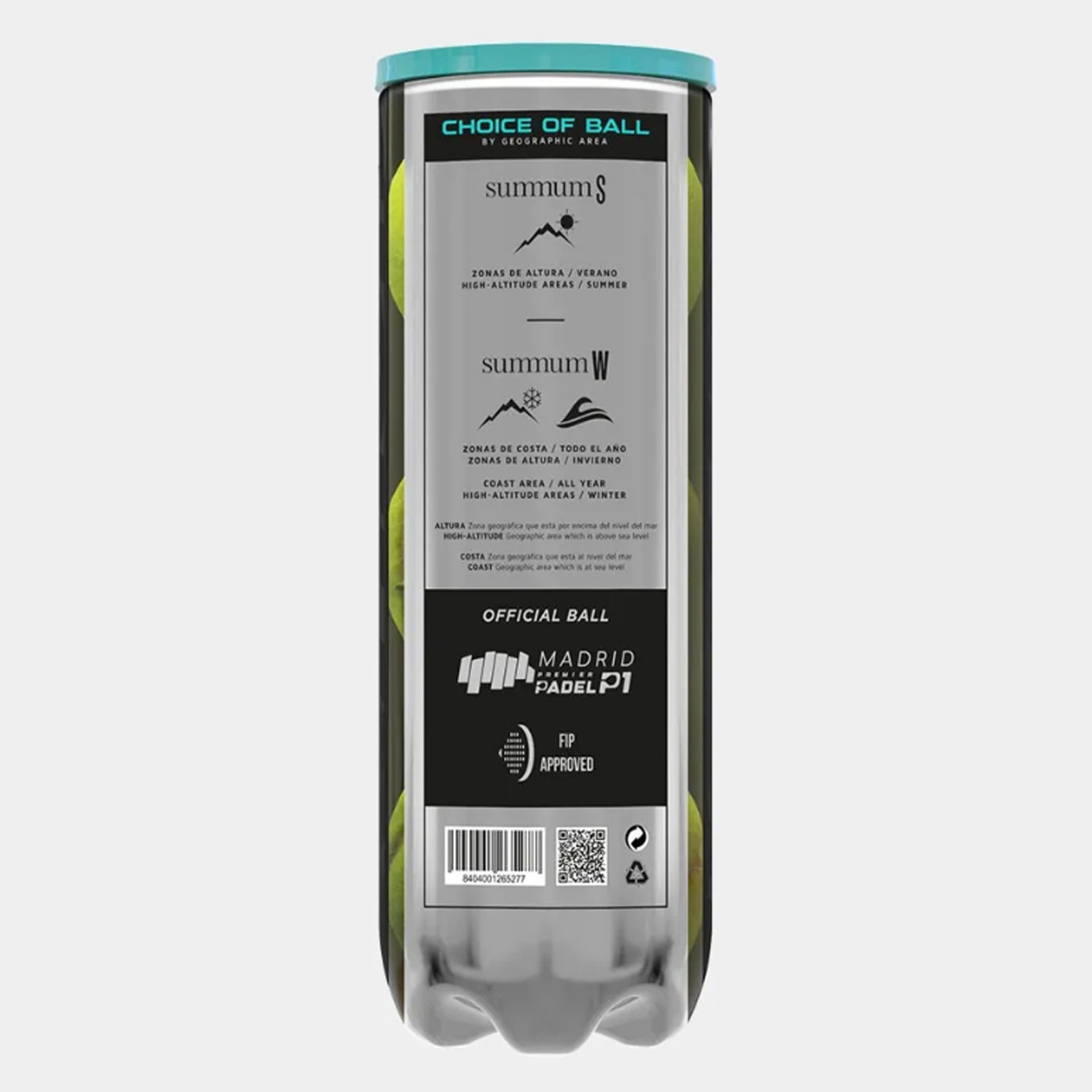 Bote 3 pelotas de pádel varlion summum pro w - Imagen 3