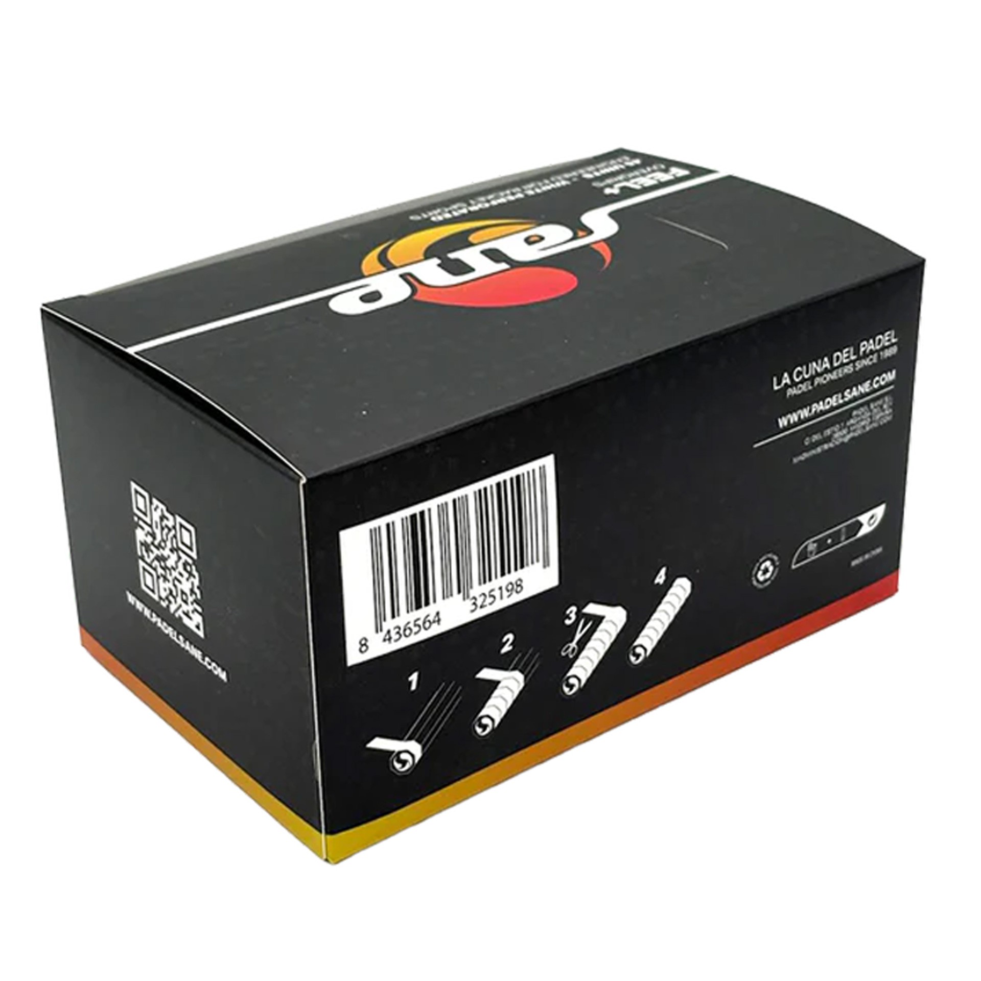 Caja de 45 overgrips sane feel perforados blancos - Imagen 4