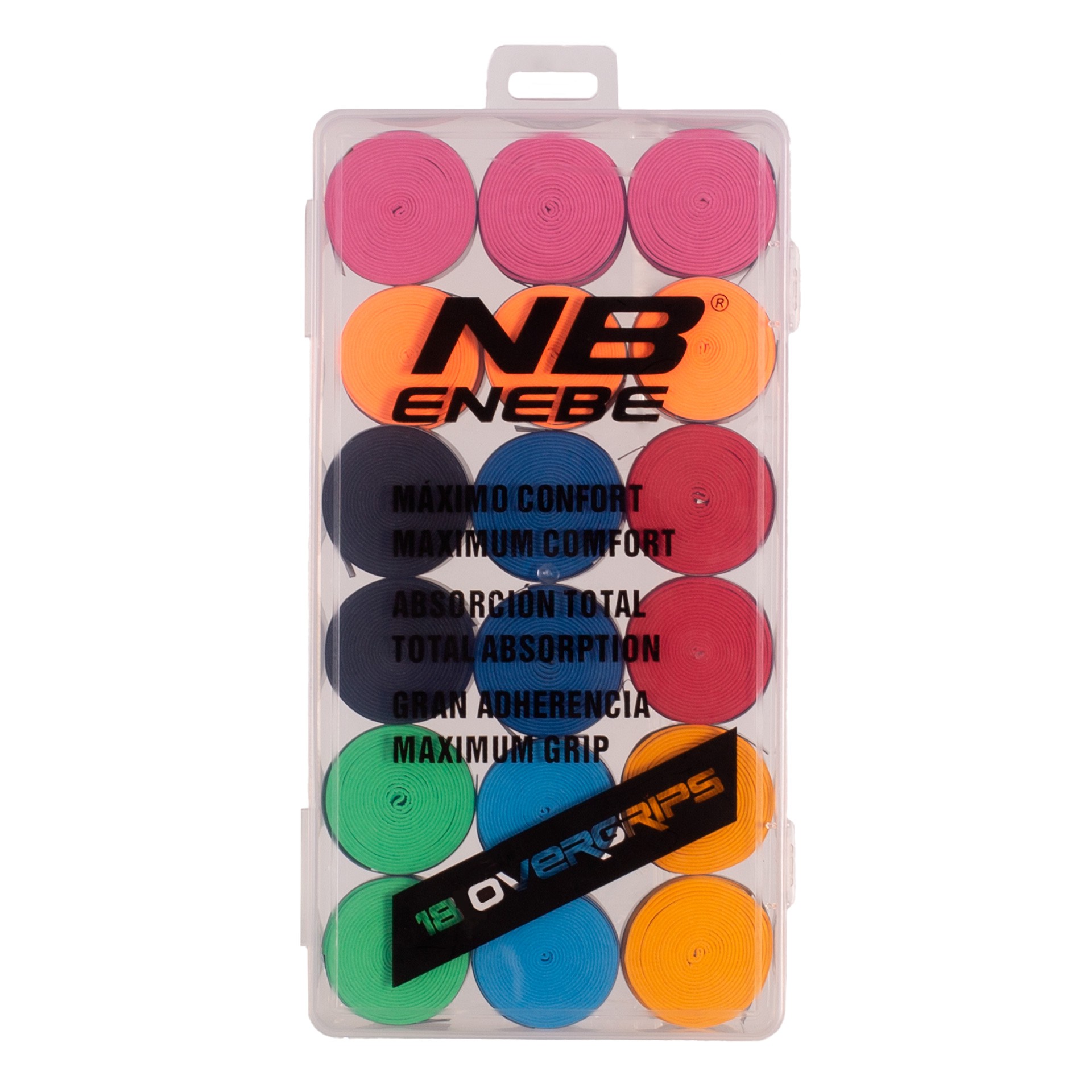Pack de 18 overgrips lisos enebe - Imagen 2