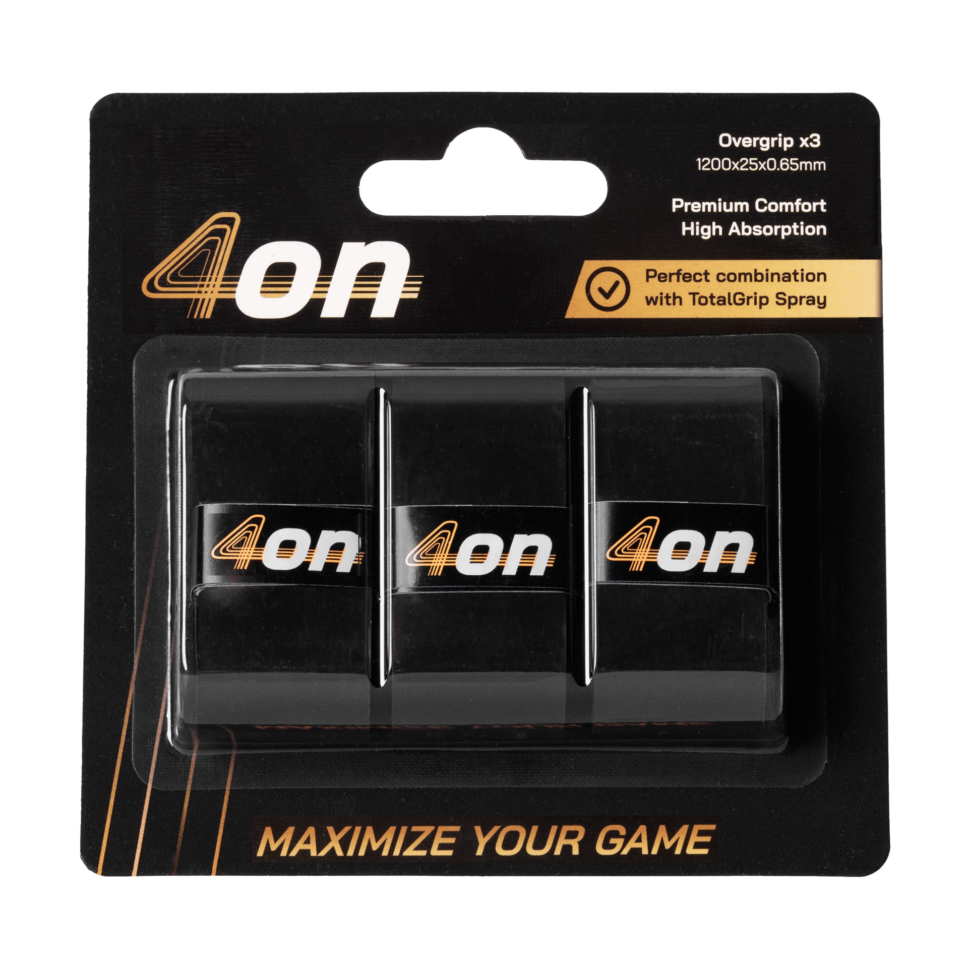 Overgrip negro 4on premium comfort - 3 piezas - Imagen 2